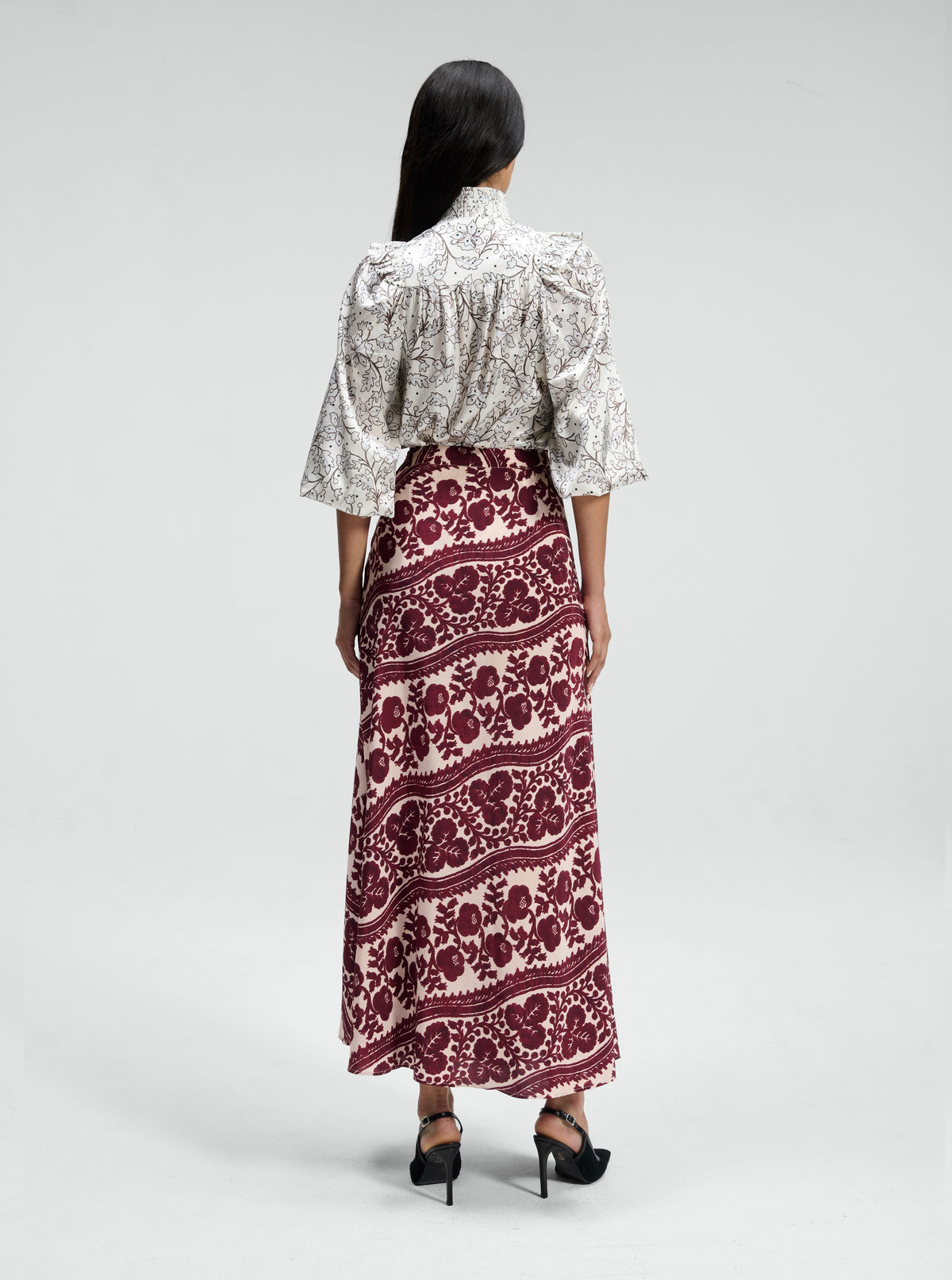 Rive Gauche Silk Charmeuse Blouse